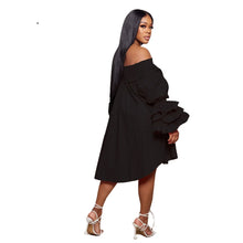 2023 Summer New Fashion Casual Women's Hot Selling Off Shoulder Bust Ruffled Dress