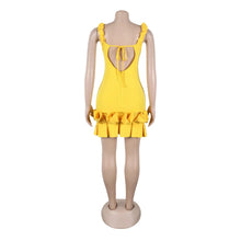 Elegant Tight Corset Ruffle Mini Dress for Women's Fashion New Style Suspender Sleeveless Backless A-line Club Party Sexy Dress