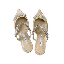Women's High HeelsTemperament Baotou Silk Wheat Ear Rhinestones Muller Semi-Trailer Pump Pointed Stiletto Sandals