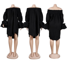 2023 Summer New Fashion Casual Women's Hot Selling Off Shoulder Bust Ruffled Dress