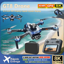 GT8 Mini Drone 8K WiFi GPS HD Aerial Photography Quadcopter with Cameras Toys