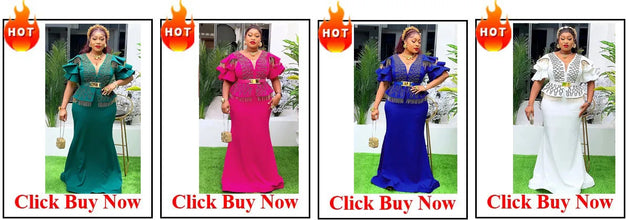 Customized African Dresses For Women Traditional Ankara Outfits Puff Sleeve Bodycon Dress Party Evening Gowns Boubou Dubai Vesti