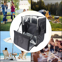 42L Portable Food Pizza Delivery Picnic Storage Backpack Waterproof Oxford Cloth Foldable,Easy to Install and Dismantle Black