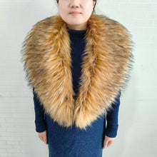 Women's Warm Fluffy Shawl Fashionable Artificial Fluffy Collar Scarve