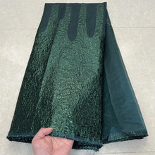 African Nigerian Tulle Lace Fabric, Organza Embroidery, Party Gown, Brocade Jacquard Wedding Dress, High Quality, 5Yard, YXZ157