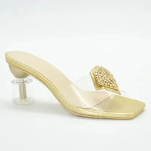 New Arrival Italian Women Shoes Decorated with Rhinestone Open Toe Pumps Luxery Shoes Women Nigerian Women Party Pumps
