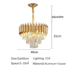 Creative Luxury Crystal Chandelier Rectangular Restaurant Pendant Lights Modern LED Living Room Lamp Lustre Home Elegant Fixture