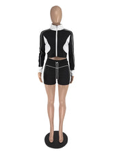 Women Patchwork 2 Piece Set Trendy Sporty Outfits