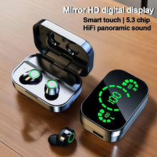 Long Playtime Touch Control True Wireless Earbuds/Headphones Bluetooth YD03, LED Charging Case, Bluetooth 5.3