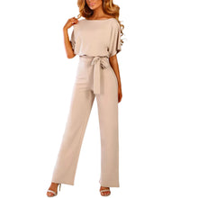 Women Sleeveless Long Jumpsuit 2025 Summer Wide Leg Pant Casual Waisted Tank Rompers Playsuit Office Lady Elegant Pocket Overall