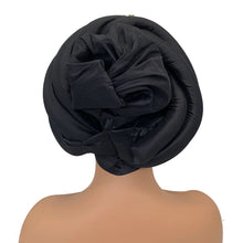 Twisted Braid Turban Cap for Women African Lady Head Wraps Diamonds Nigeria Raw Silk Autogele Headtie Muslim Hat Party Headwear