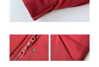 Women's Large Fur Collar Hooded Warm Thick Padded Parka Jacket