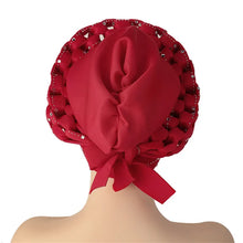 african Ready to Wear Autogele Headtie Glitter Diamonds Women Turban Cap