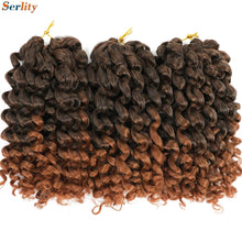 3 Packs Wand Curl Jamaican Bounce Crochet Hair 8inch T Purple 27 30 350 Bug Ombre Blonde Synthetic Jumpy Wand Curly Hair 60Roots