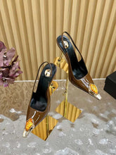 Women's Gem Metal Pointed Temperament High Heels with Sexy Empty Sandals