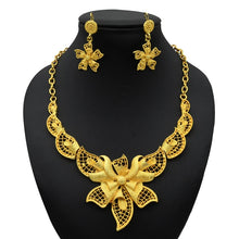 ANIID Dubai 24K Gold Color Long Jewelry Sets Wedding African Necklace Earrings For Women Nigerian Indian Bridal Set Party Gifts