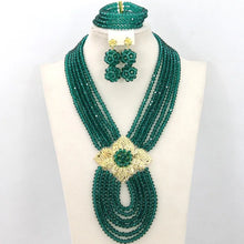 New African Jewelry Set Orange Nigerian Wedding African Beads Jewelry Set Crystal New Bridal Jewelry Set   ABS065