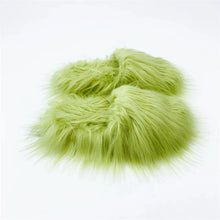 Faux Fur Slippers 2023 Women Winter Plush Warm Home Flat Slides Mongolian Wool Flip Flops Y2K Girls Furry Shoes Cute Slippers