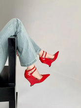 High Heels Women Pointed Toe Shoes Wedges Fashion Sexy Shallow Shoes Woman New 2025 Trend Spring Designer Elegant Sandals Mujer