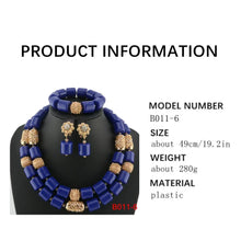 Latest African Wedding Resin Beads Fashion African Beads Jewelry Sets Hot Nigerian Wedding African Beads Jewelry Set