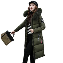 Women's Long down Hooded Jacket