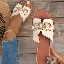 Women Luxury Decor Slide Sandals Beige Brown 2025 Summer Outdoor Fashion Elegant Sexy Casual Party Flats Office Mujer zapatos