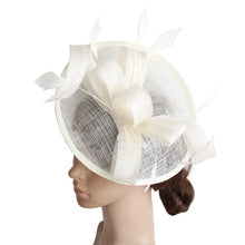 Formal Women Wedding Chuch Hat Bride Mariage Chapeau Ladies Party Occasion Derby Fascinator Sinamay Hat With Headband Accessory