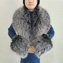 Women's Warm Fluffy Shawl Fashionable Artificial Fluffy Collar Scarve