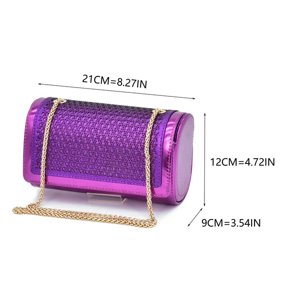 New Design Nigerian Wedding Matching Shoe and Bag Decorated with Rhinestone Wedding Shoes and Bags Set for Women Italian 2025