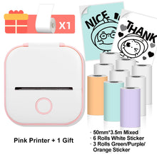 Phomemo T02 Wireless Pocket Thermal Printer Portable Mini Wirelessly BT Connect 203dpi Photo Label Memo List Printing Clearly