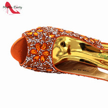 2024 Fashion New Arrivals INS Hot Sale Full Crystal Shinning Shoes and Bag Set for Dress in Red Color Sandals Christmas Party