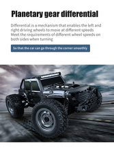 1:16 70KM/H Or 50KM/H 4WD RC Car With LED Remote Control Cars High Speed Drift Monster 4x4 Truck for Kids vs Wltoys 144001 Toys