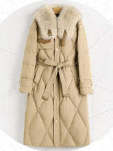 Women's Huge Real Fox Fur Collar Duck Down Jacket