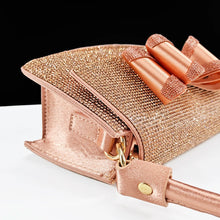 latest Italian women's shoes and accessories bag rhinestone butterfly decoration elegant pointed toe wedding bridal