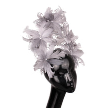 Elegant Women Wedding Hair Fascinator Accessories Headband Bridal Party Show Headwear Fancy Blue Feather Flower Hair Accessories