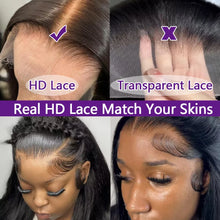 13x6 Straight Lace Front Wig 360 Lace Frontal Wig HD Transparent Lace Wigs For Women Human Hair 5x5 Closure Wig Brazilian 36Inch
