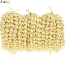 3 Packs Wand Curl Jamaican Bounce Crochet Hair 8inch T Purple 27 30 350 Bug Ombre Blonde Synthetic Jumpy Wand Curly Hair 60Roots