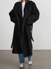 Women's Winter Double Breasted Long Sleeve Lapel Blends Jacket