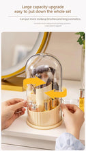 360° Rotating Makeup Brush Holder Desktop Makeup Organizer Cosmetic Storage Box Lipstick Eyebrow Brush Holder Jewelry Container