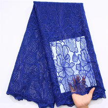 African Milk Silk Mesh Lace with Sequins 2025 French Net Lace Fabric Sewing Embroidered Lace Tulle Nigerian Women Wedding Dress