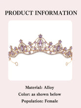 Girl's birthday tiara bridal wedding hair accessories Korean simple wedding dress children's performance tiara accessories.