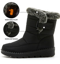 Women's Boots 2024 Trend Winter Shoes For Woman Winter Boots Ankle Low Heels Botas Mujer Waterproof Snow Boots With Fur Shoes