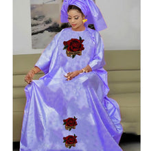 Bazin Rich Dresses For Women Traditional African Evening Gowns For Party And Wedding With Headscarf