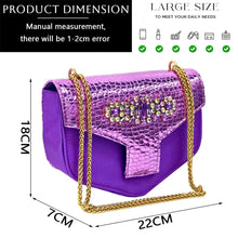 2025 Fashion Open Toe Women Strange Heels Bigger Size Fashion Rhinestone Decoration Purple Shoes And Bag Set Party Bag