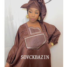 African Stain Silk Dresses For Women Muslim Tradition Pajamas Chiffon Boubou Ankara Dashiki Robe Outfits Dubai Kaftan Abaya Robe
