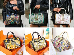 Large-capacity Women's Boston Barrel Handbags