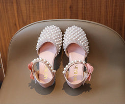 Girls Sandals Fashion Summer New Sequin Princess Shoes Bow Children's Sandals Non-slip Kids Performance Shoes J281