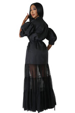 Fashionable White Lace Shirt Short Sleeve Dresses For Women'S Summer New Elegant Lace-up Pocket Lace Shirt Long Dress Female