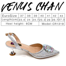 2025 Nigerian Women's Party Shoes and Bags Medium Heel Pointed Toe Elegant Party Footwear With Matching Color Handbag for Women