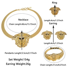 Jewelry Set Women Pendant Lion Fashion Necklace and Lion Bracelet Dubai Original Gold Plated Jewelry Women Necklace Set